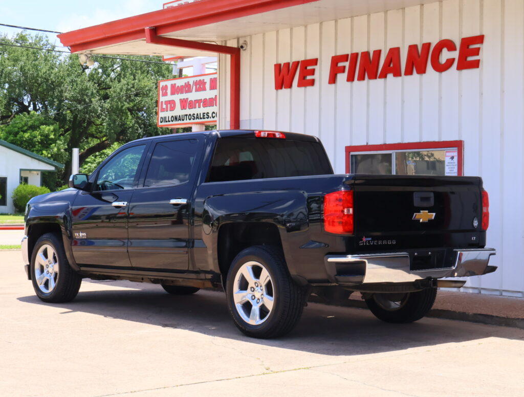 2017 BLACK CHEVROLET SILVERADO 1500 CREW CAB PICKUP 4-DR