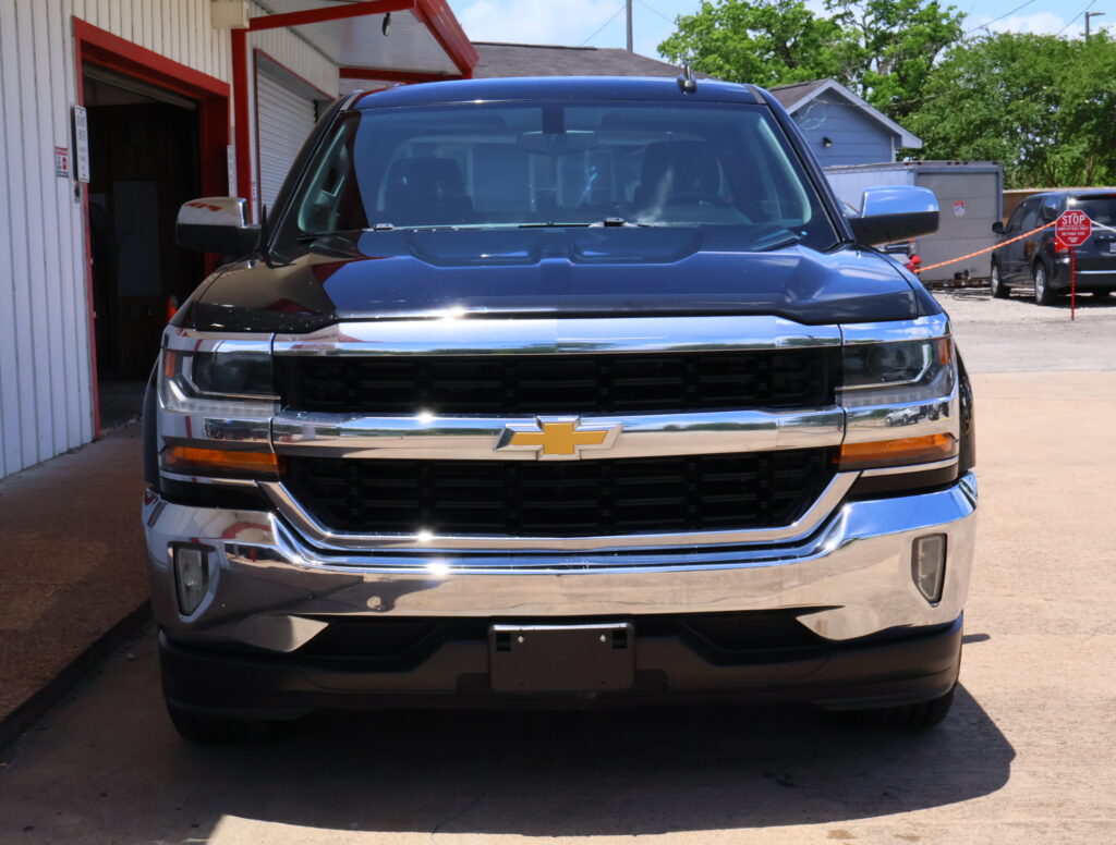 2017 BLACK CHEVROLET SILVERADO 1500 CREW CAB PICKUP 4-DR