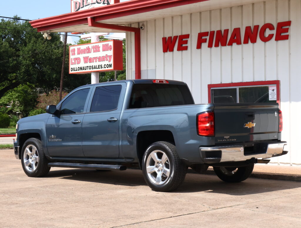 2014 BLUE CHEVROLET SILVERADO 1500 CREW CAB PICKUP 4-DR