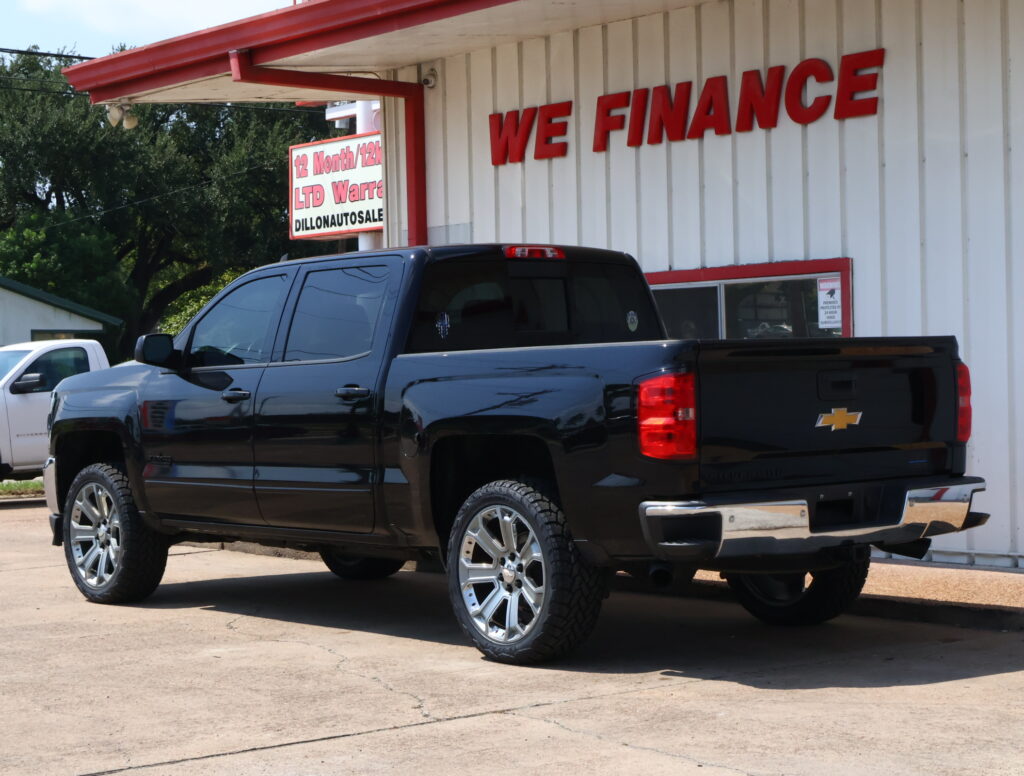 2018 BLACK CHEVROLET SILVERADO 1500 CREW CAB PICKUP 4-DR