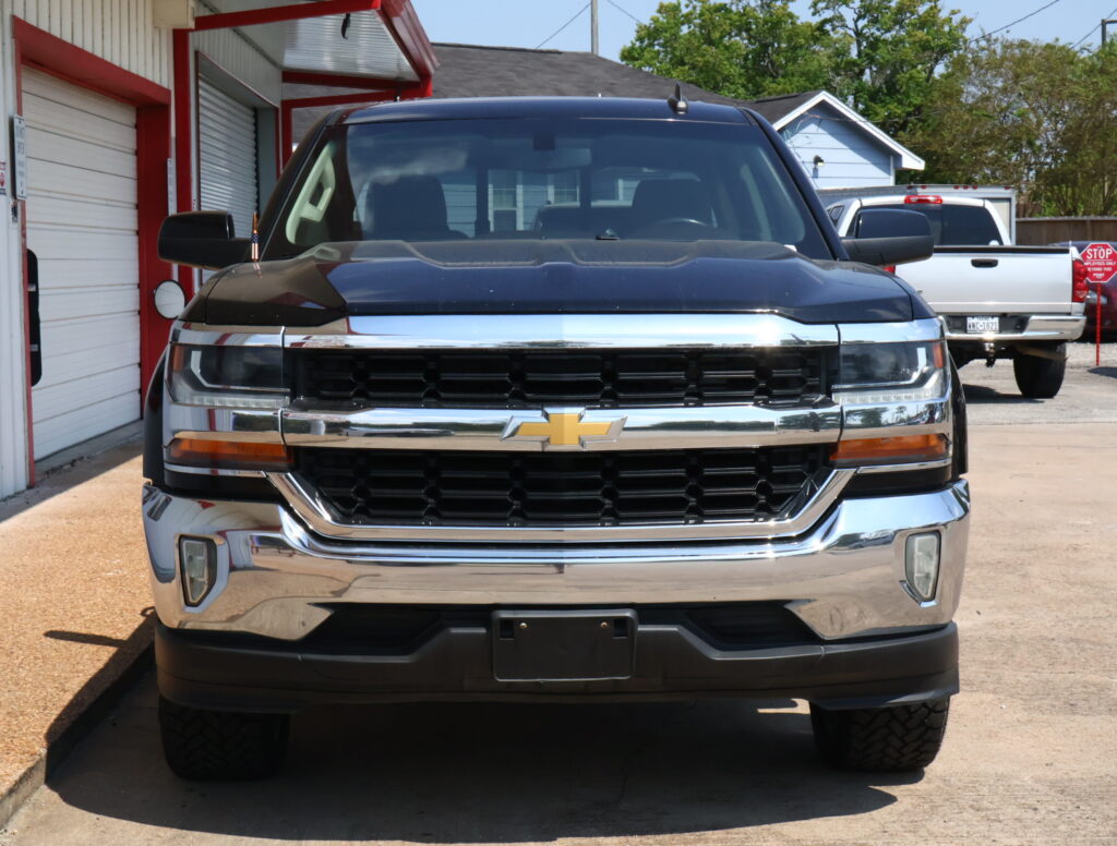 2018 BLACK CHEVROLET SILVERADO 1500 CREW CAB PICKUP 4-DR