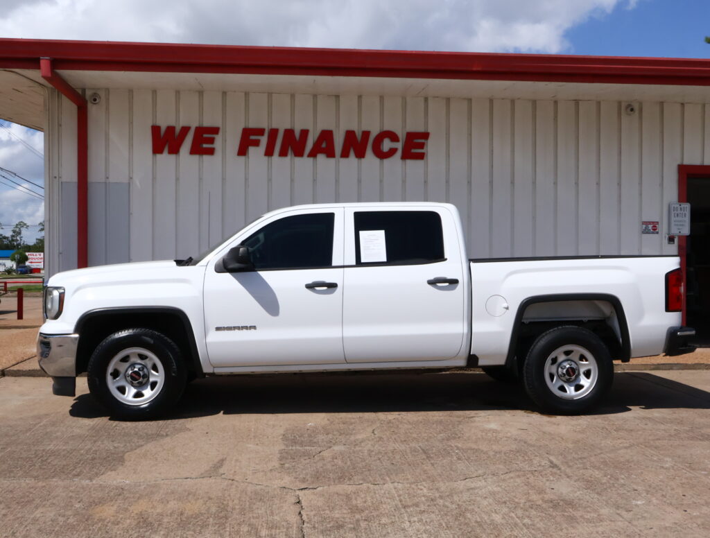 2016 WHITE GMC SIERRA 1500 CREW CAB PICKUP 4-DR