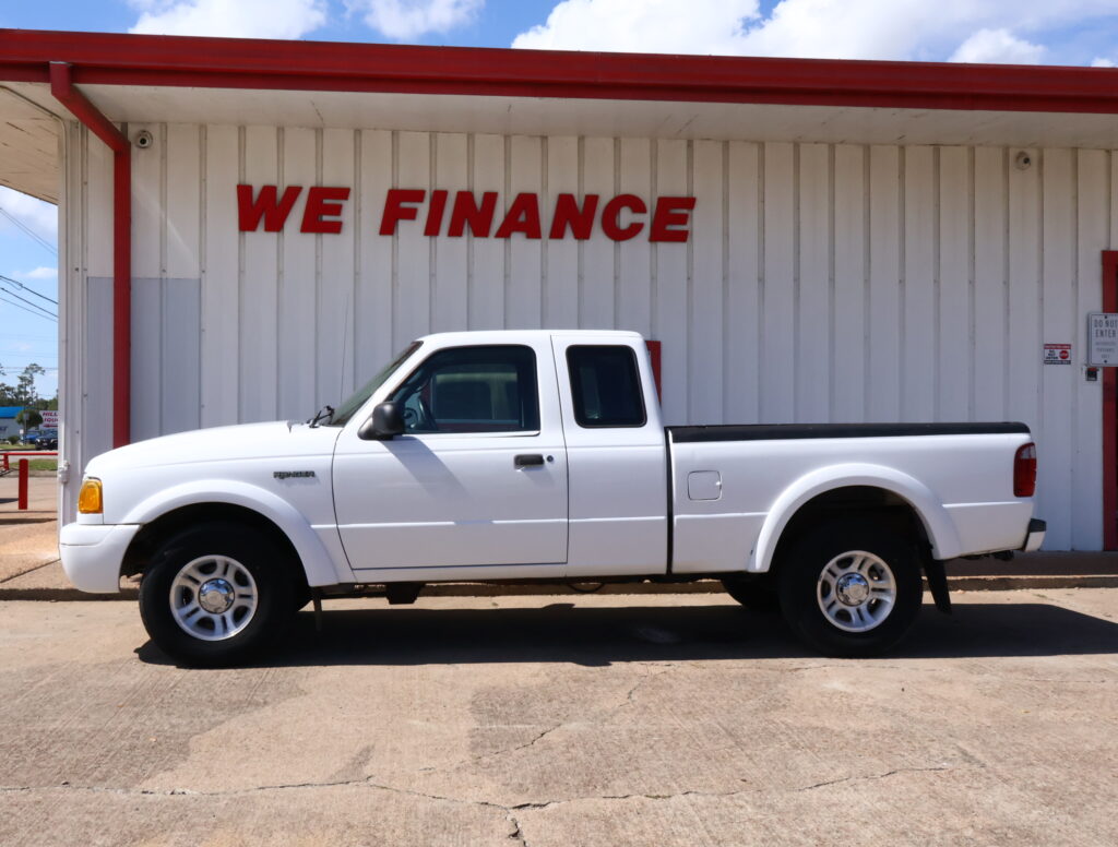 2003 WHITE FORD RANGER EXT CAB PICKUP 2-DR