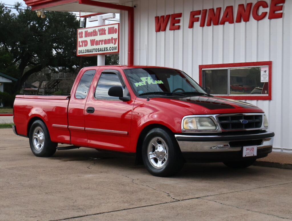 1997 RED FORD F-150 EXT CAB PICKUP 3-DR