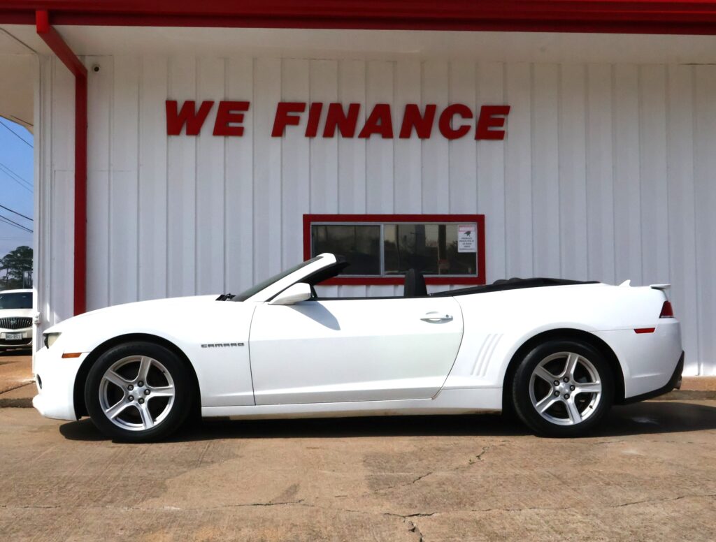 2014 WHITE CHEVROLET CAMARO CONVERTIBLE 2-DR