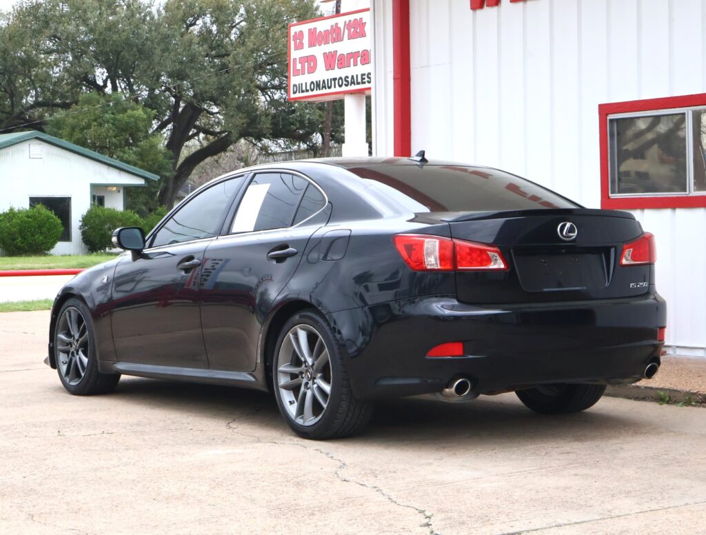 2012 BLACK LEXUS IS SEDAN 4-DR