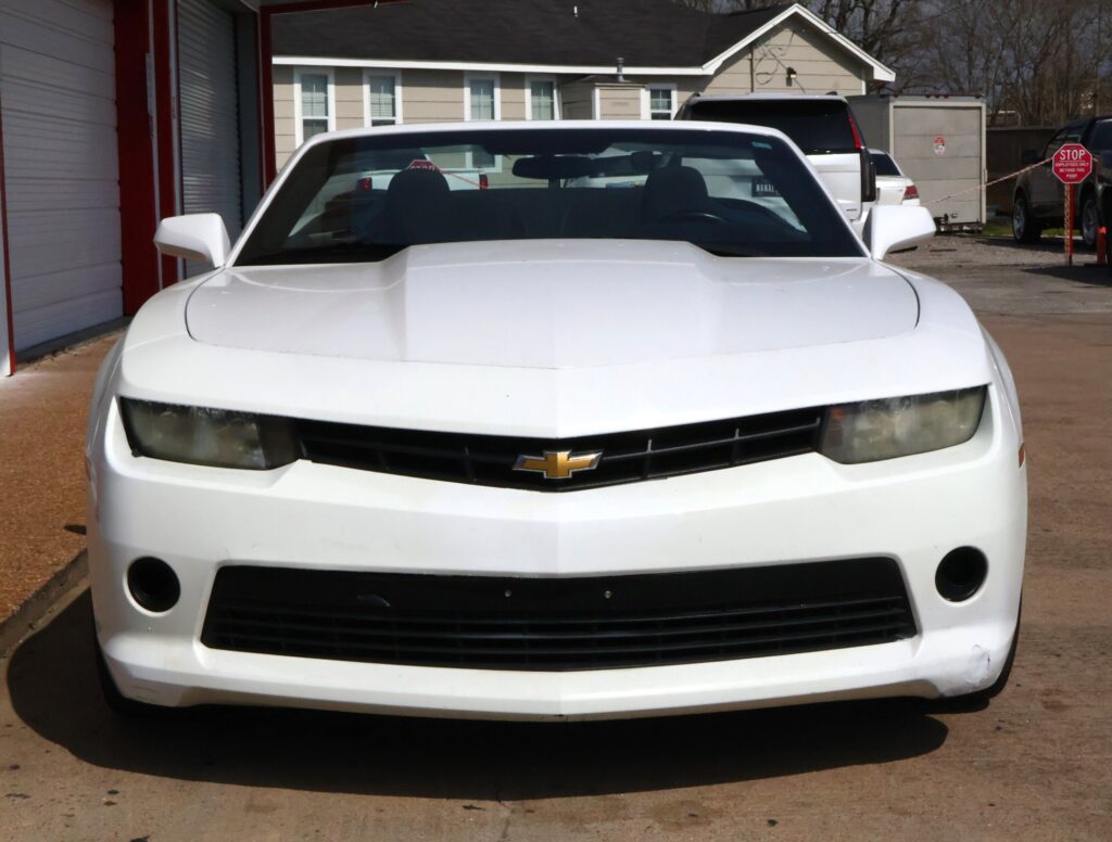 2014 WHITE CHEVROLET CAMARO CONVERTIBLE 2-DR