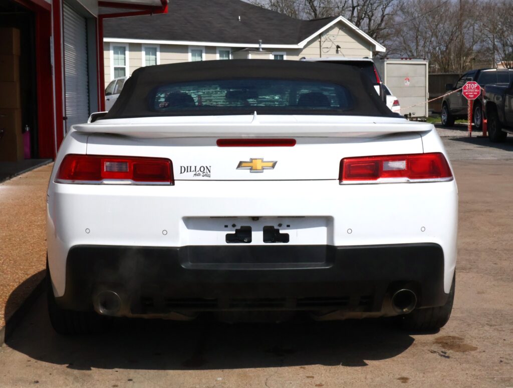 2014 WHITE CHEVROLET CAMARO CONVERTIBLE 2-DR