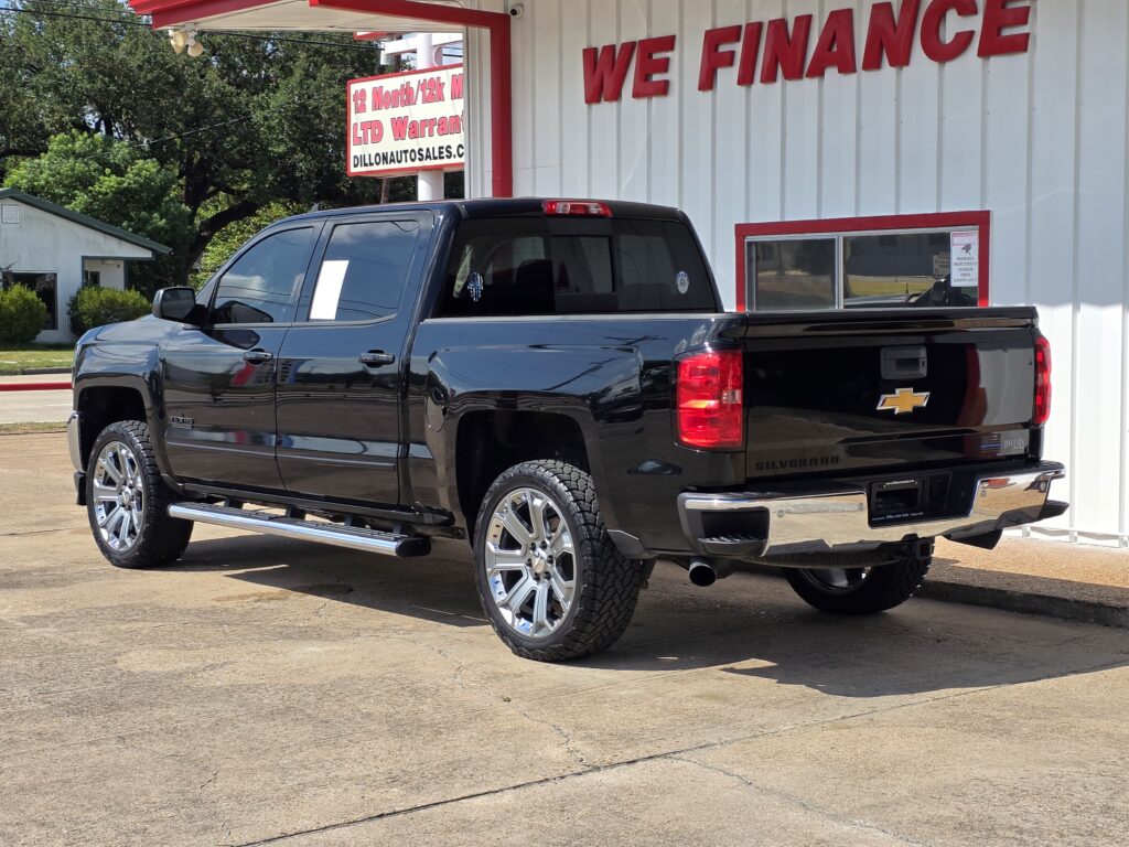 2018 BLACK CHEVROLET SILVERADO 1500 CREW CAB PICKUP 4-DR