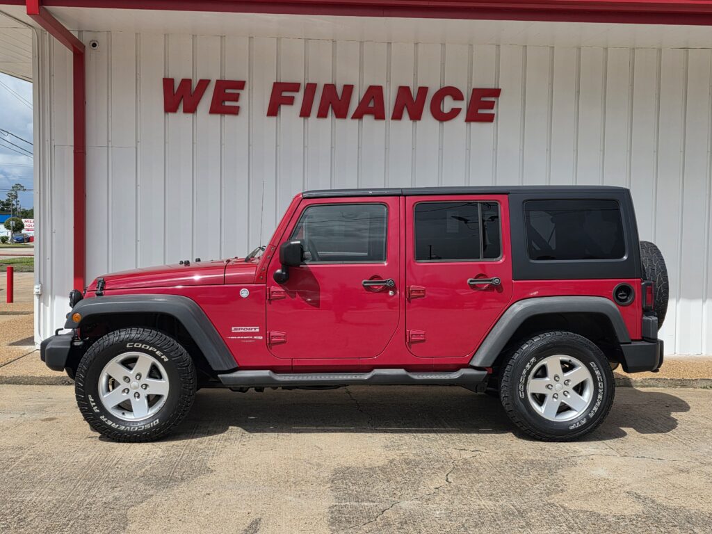 2011 RED JEEP WRANGLER SUV 4-DR