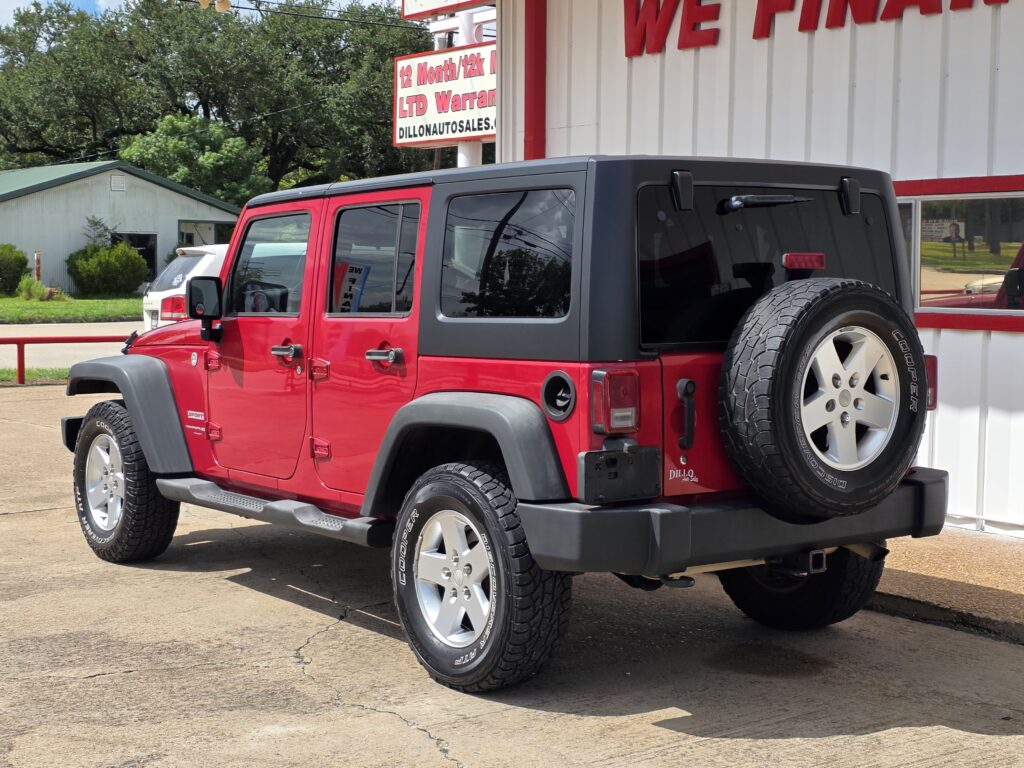 2011 RED JEEP WRANGLER SUV 4-DR